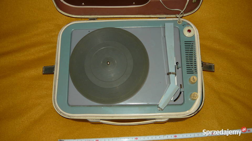 Gramofon walizkowy stary rosyjski adapter Sokółka