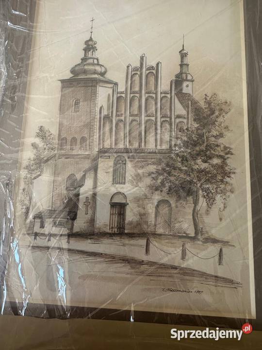 Stary OBRAZ RYSUNEK Tigran Khachmanian Lublin