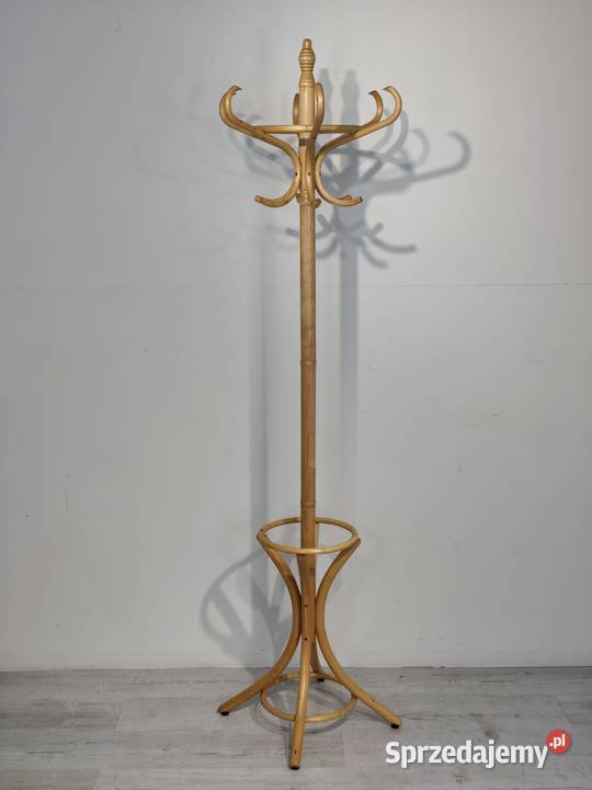 Klasyczny Wieszak Stojący w Stylu Thonet Gięte Poddębice