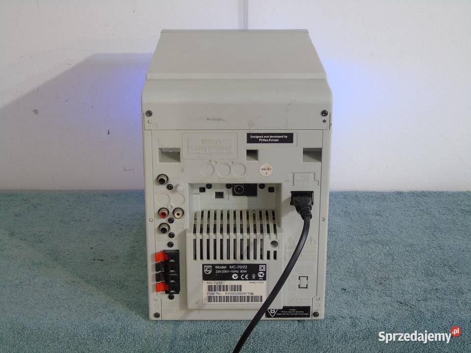 Wieża Philips 80 wat AUX Radio magnetofon