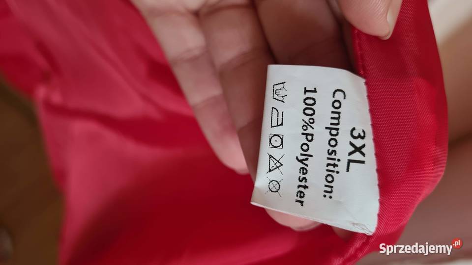 JESIEŃ Przejściowy czerwony płaszcz 34XL Rozmiar 46 Kraków sprzedam