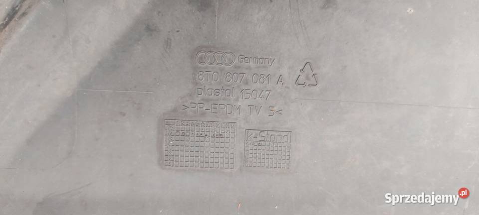 PŁYTA OSŁONA PASA AUDI A5 8T 8T0807081A Międzychód