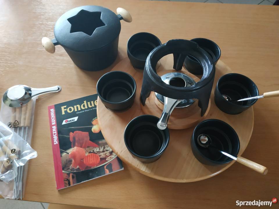 Zestaw do fondue nowy żeliwny 23 elementy Wrocław