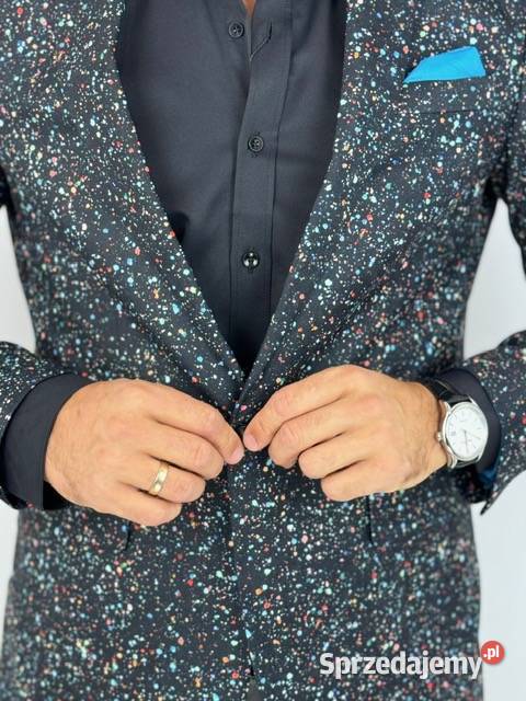 GIOVANNI PERA Marynarka męska D629 kropki Ostrów Wielkopolski sprzedam