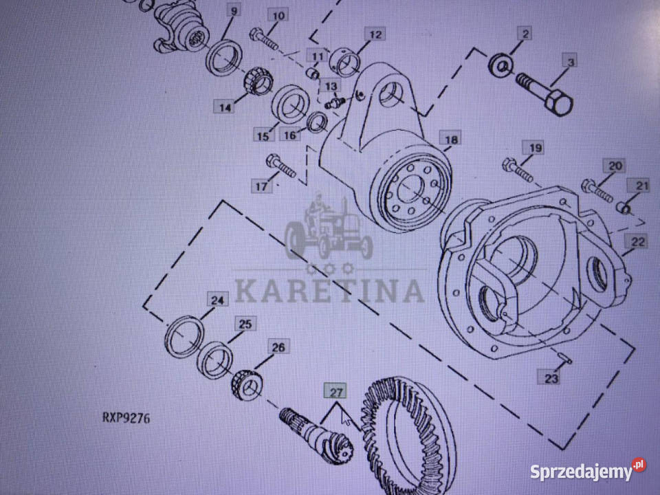 John Deere RE42611przekładnia zębata Części i osprzęt rolniczy wielkopolskie Jastrzębniki