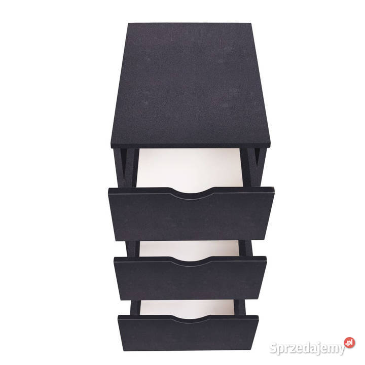 Szafka z szufladami 33 x 45 x 60 czarna WM245726 Warszawa sprzedam