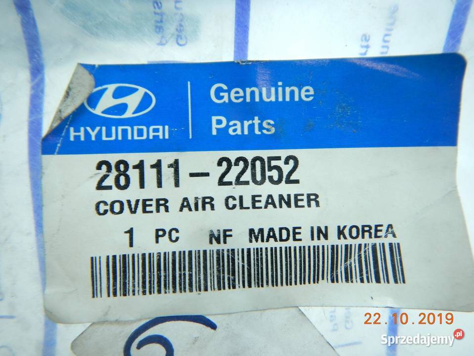 POKRYWA FILTRA POWIETRZA HYUNDAI ACCENT 9499 Obudowy filtrów
