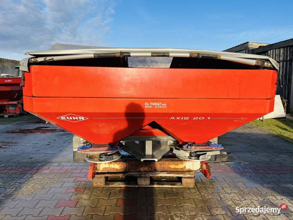 Rozsiewacz Kuhn Axis 201 Rauch Axis plandeka wielkopolskie Chwałkowo sprzedam