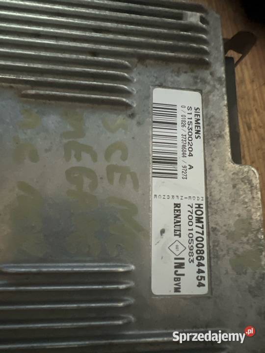 Komputer silnika renault 7700864454 Komputery Margonin sprzedam