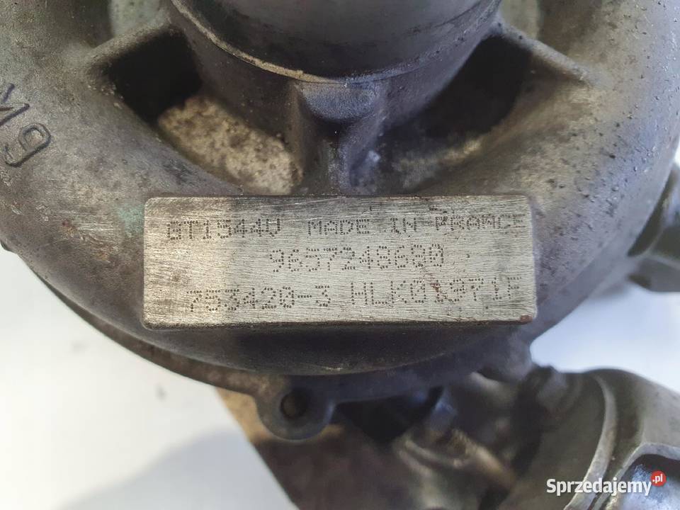 Citroen C4 16 HDI TURBOSPRĘŻARKA 9657248680 osobowe Janów