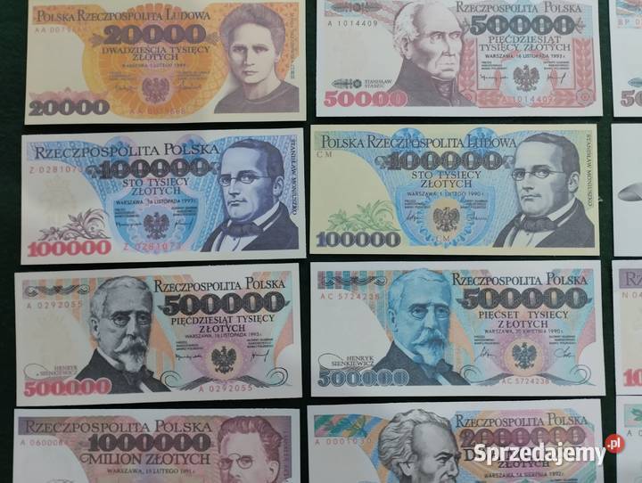 POLSKA zestaw 26 sztuk banknotów PRL NAJRZADSZE