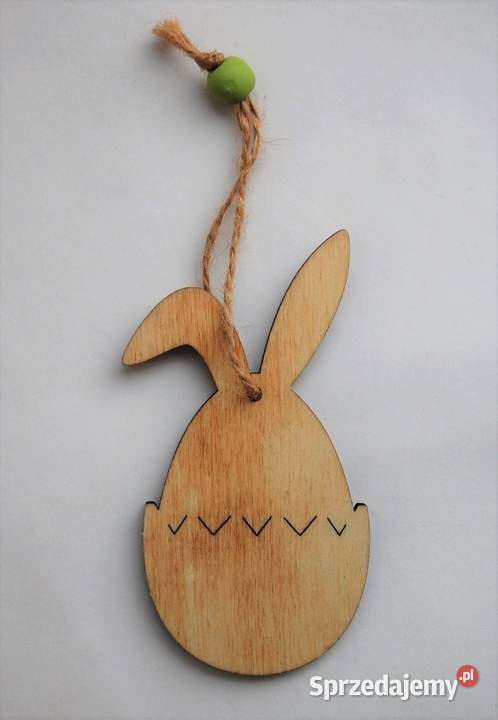 Zając wielkanocny pisanka zawieszka drewno 1 lubelskie Lublin