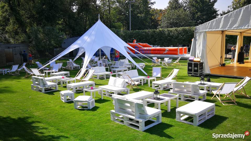 WYNAJEM mebli eventowych eko design namioty STAR Warszawa