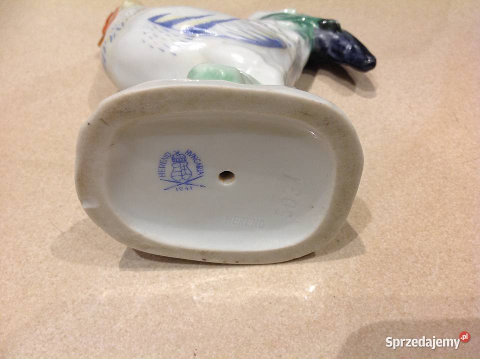 Kogut Figurka Stara Porcelana HEREND HUNGARIA lubuskie Nowa Sól