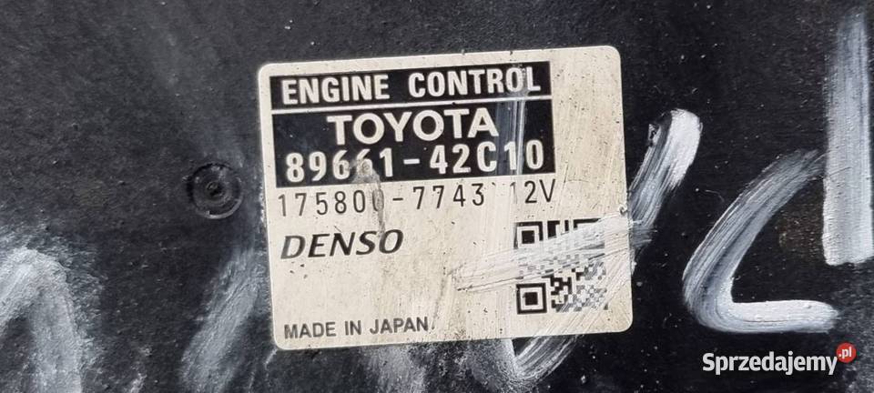 KOMPUTER TOYOTA RAV4 III 8966142C10 Pozostałe Lipno