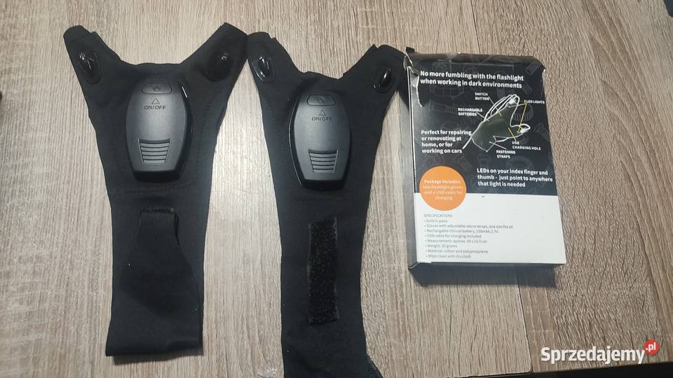 rękawiczki z wbudowaną latarką LED Książ Wielkopolski