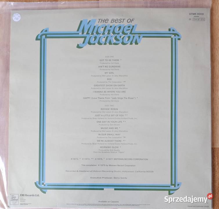 Michael Jackson The Best Of Winyl LP 1980 Ochojno