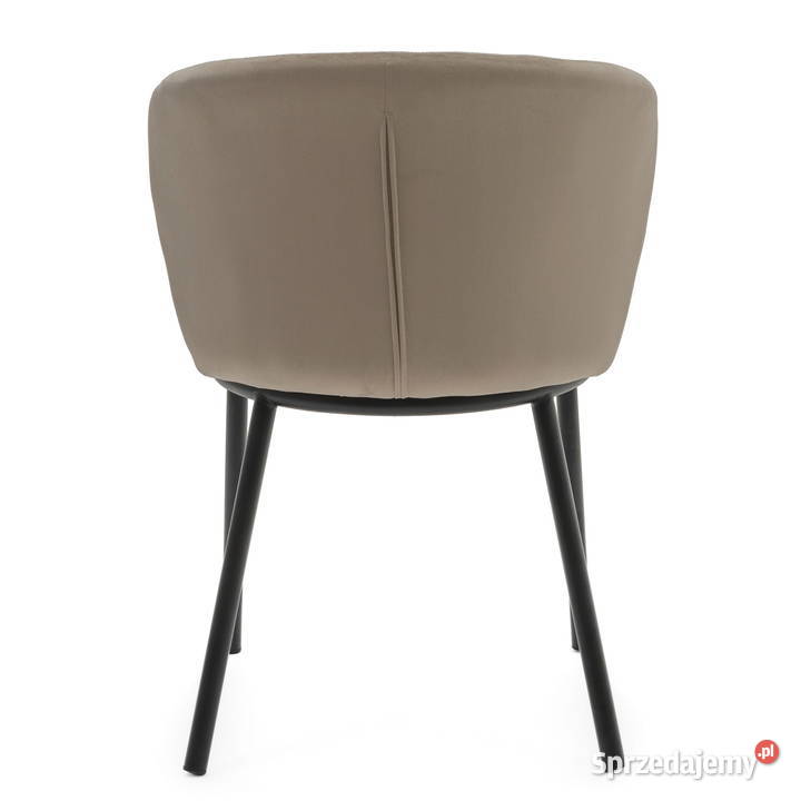 Ciemnobeżowe Krzesło Tapicerowane Bari Wysyłka Tarchały Małe sprzedam