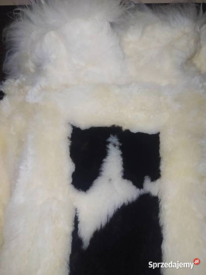 Eleganckie naturalne futro z lamy SM vintage Gdynia