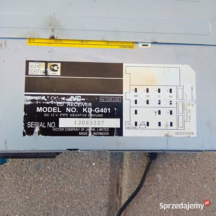 JVC KDG410 Radio samochodowe 4x50 WEqualizerMP3 dolnośląskie Świebodzice