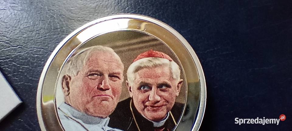 Stare monety Medal Jan Paweł II i Benedykt XVI Lesko