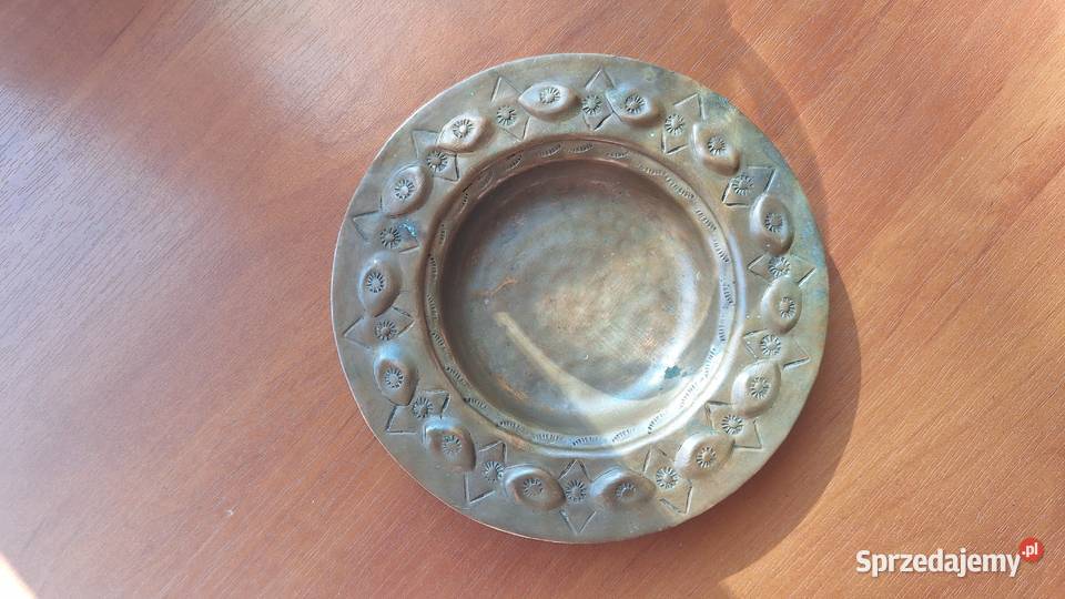 Stary spodek miseczka miedziana patera vintage Legionowo