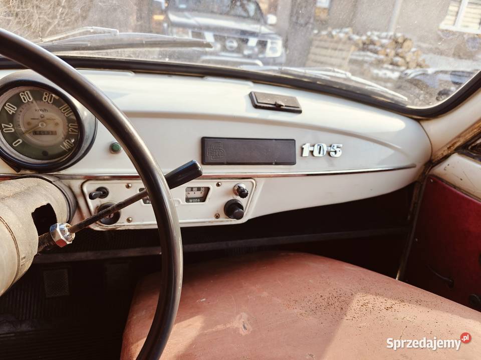 Syrena 105 zarejestrowana OC na chodzie Rok produkcji 1976 Wodzisław Śląski