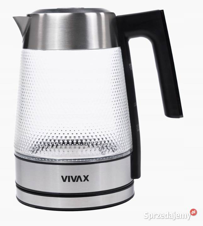 CZAJNIK ELEKTRYCZNY SZKLANY VIVAX WH181CX 1100W AGD drobne małopolskie Skawina sprzedam