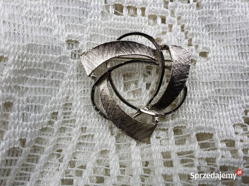 Stara angielska broszka trójkątna CAPRI Pozostałe Ochojno