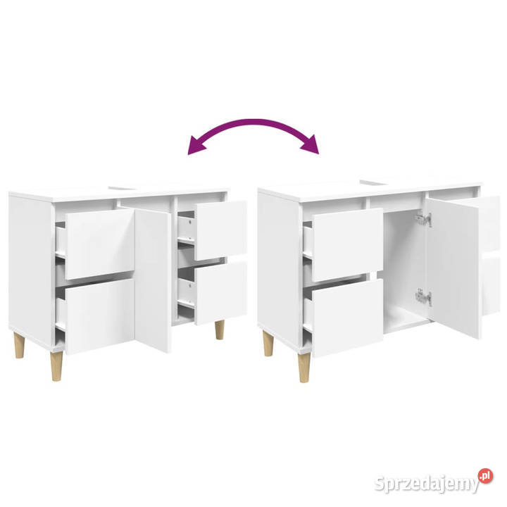 Szafka pod umywalkę biała 80x33x60 WM821268 Warszawa