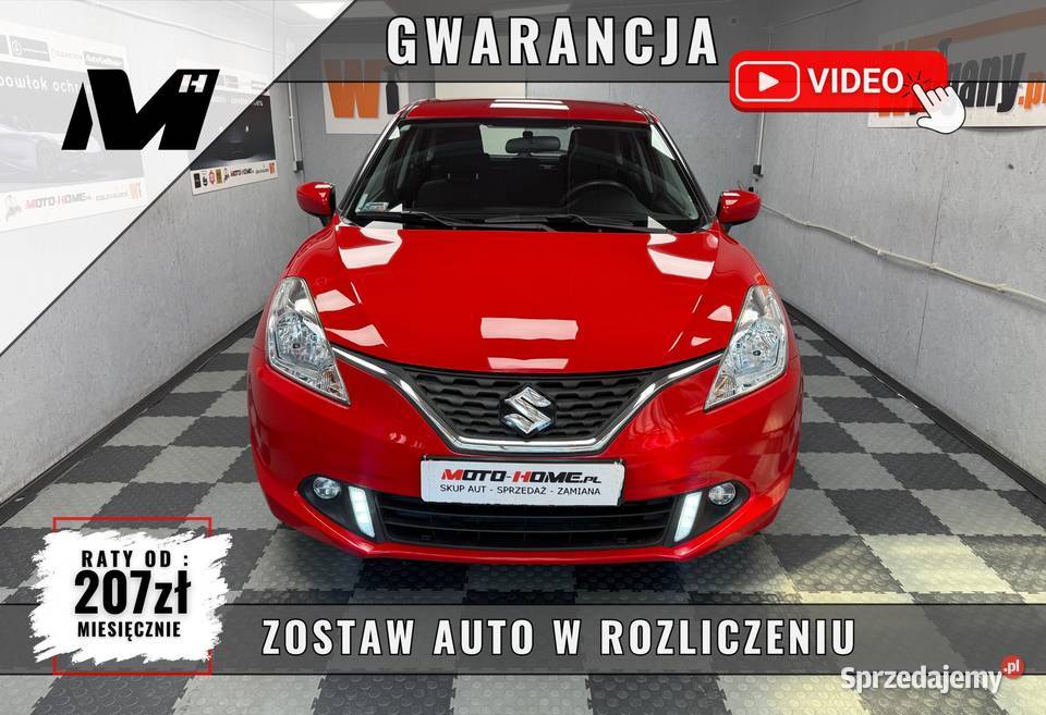 Salon Polska 12 Benzyna ACC temomat CarPlay czerwony wielkopolskie