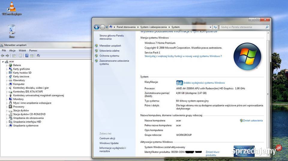 Laptop Acer Aspire 5560 Pruszcz Gdański sprzedam