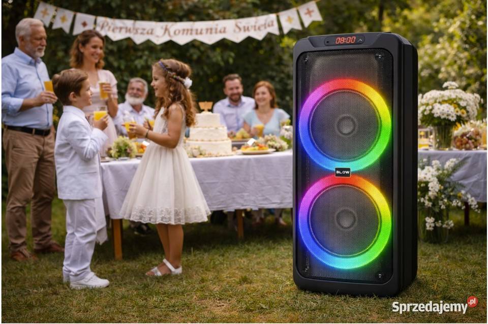 GŁOŚNIK BLUETOOTH USB SD KARAOKE MIKROFON DJ Wieże i miniwieże podlaskie Białystok sprzedam
