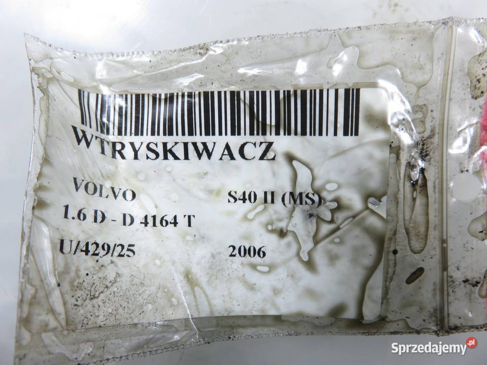 WTRYSKIWACZ VOLVO S40 II MS 16 D 0445110259 Wtryskiwacze Układ paliwowy małopolskie