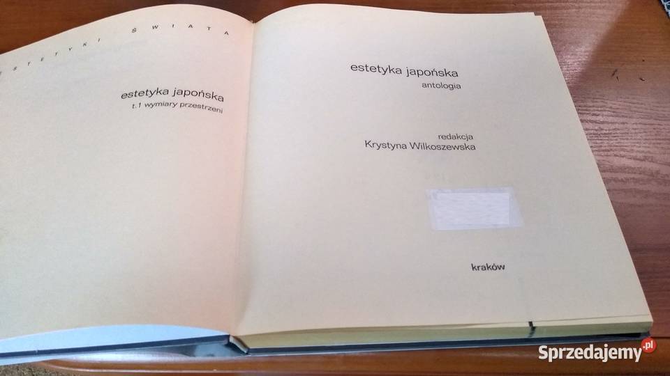 Estetyka japońska antologia T 1 Wymiary ISBN 8324200061 pomorskie Gdańsk sprzedam