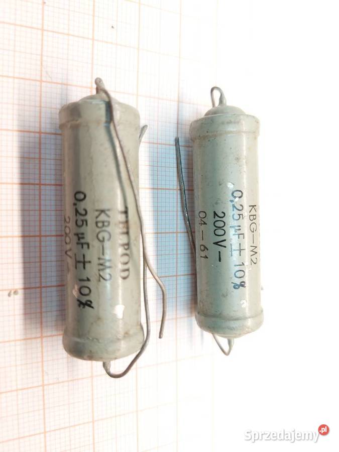 Kondensator Papierowy TELPOD KBGM2 025uF 10 200V Elektronika