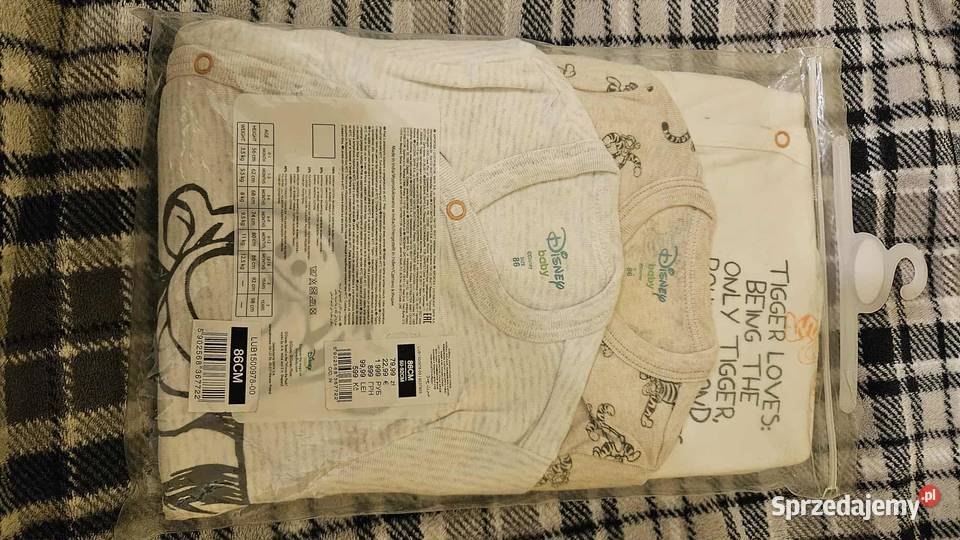 Pajace 3x 86 bez stopek z kolekcji Disney Baby Łódź