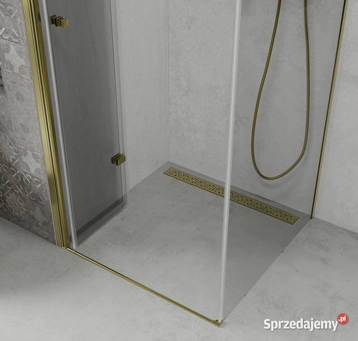 Kabina prysznicowa złota składana ścianka stała Choroszcz sprzedam