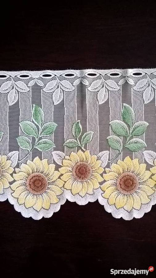 Firana kuchenna Słoneczniki komplet wielokolorowy Kluczbork