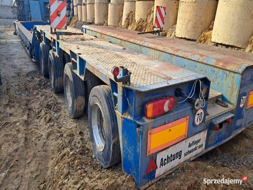 Naczepa ponadgabarytowa do transportu wiatraków Tarnowskie Góry