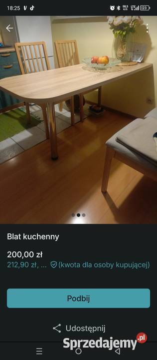 Blat kuchennystół