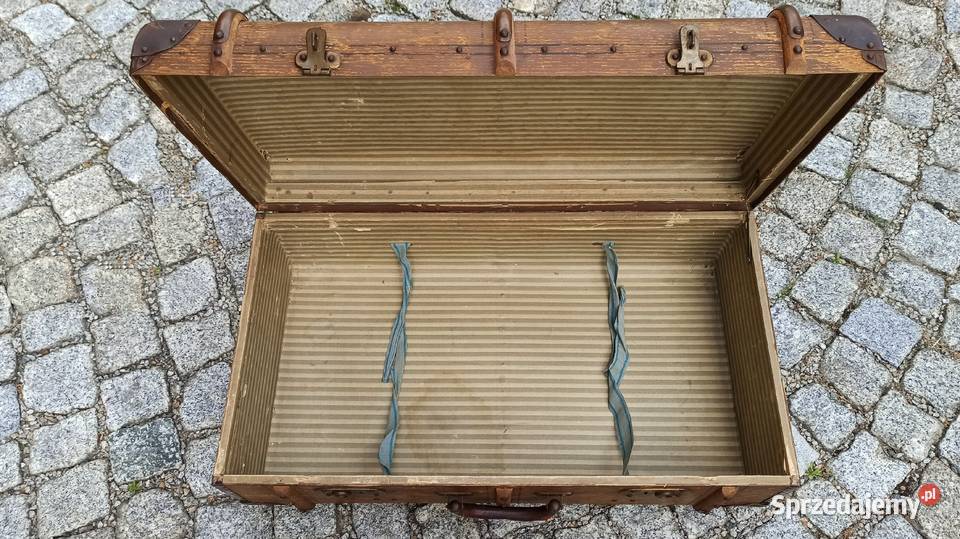 Stara walizka kufer Holzin