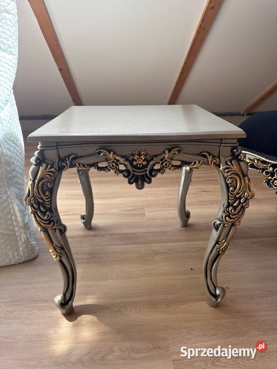 Fotel tron z Iranu komplet 4 plus stolik 43cm Długopole Dolne sprzedam