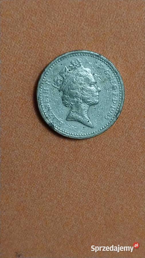 Moneta jednofuntowa 1985r kujawsko-pomorskie Golub-Dobrzyń