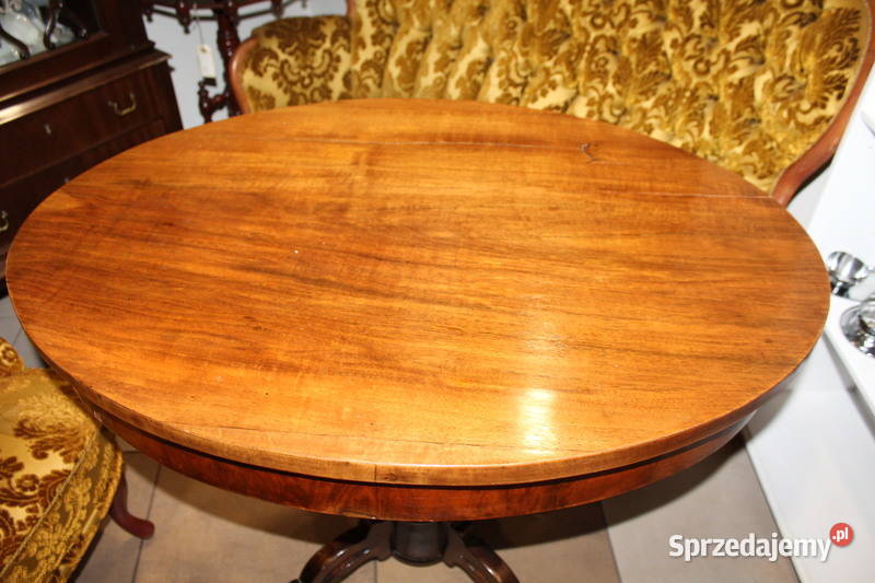 Owalny stolik z początku XX w 612 Szczecin
