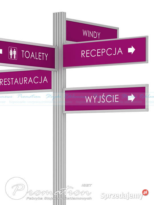 Stojak kierunkowskaz informacyjny kierunkowy Warszawa