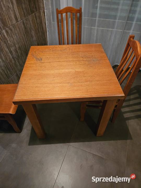 Stół drewniany 95 x 95 śląskie Pszczyna