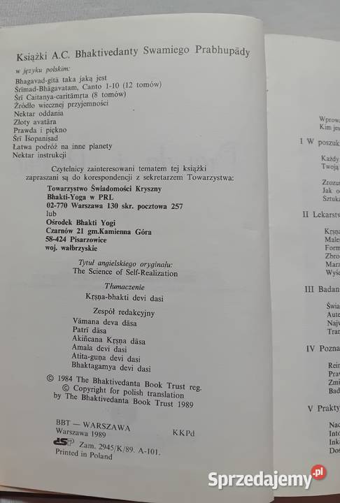 ACBhaktivedanta Swami Braphupada Prawda i piękno Koźminek
