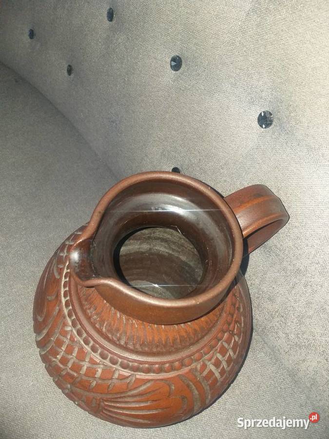 Staryceramiczny dzban z sygnaturą Kępno