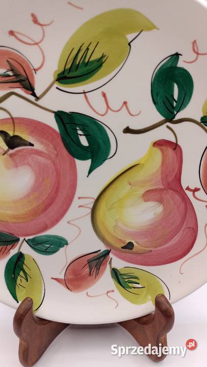 Talerz dekoracyjny Italy Włochy ręcznie malowany Zamość